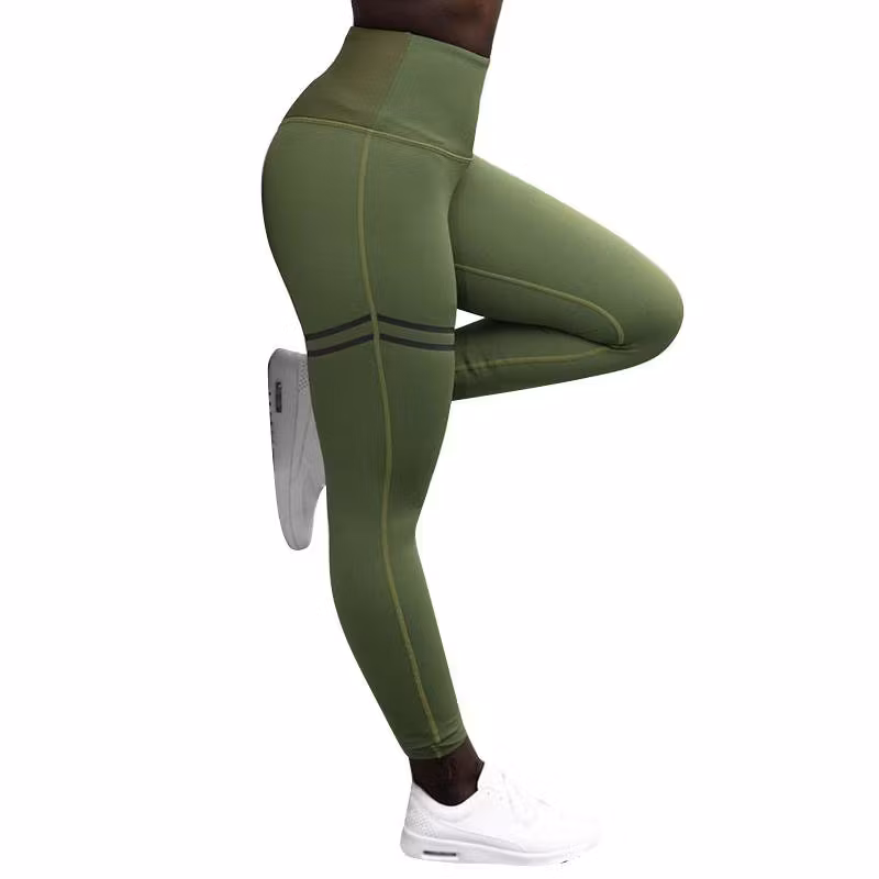 Gröna Leggings med hög midja