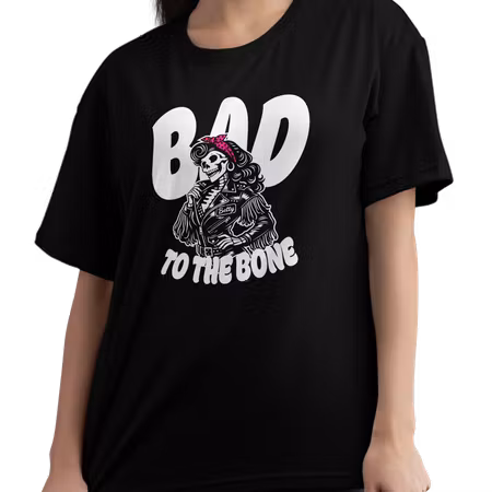 BAD TO THE BONE - Svart