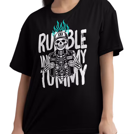 RUMBLE IN MY TUMMY - Svart