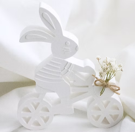 Dekoration KANIN PÅ CYKELTUR