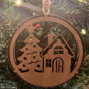 Juleornament "julehus"