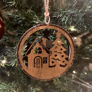 Juleornament "julehus"