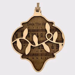 Juleornament mørk "Deck The Halls"