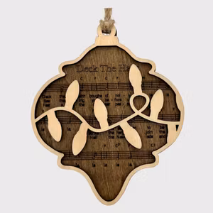 Juleornament mørk "Deck The Halls"