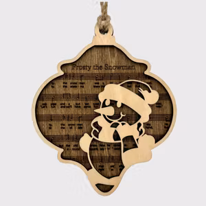 Juleornament mørk "Frosty The Snowman"