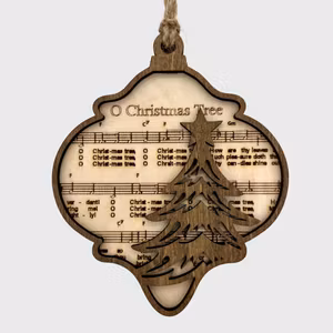 Juleornament lys "O Christmas Tree"
