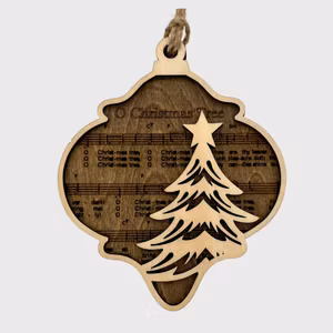 Juleornament mørk "O Christmas Tree"