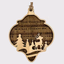 Juleornament mørk "Winter Wonderland"