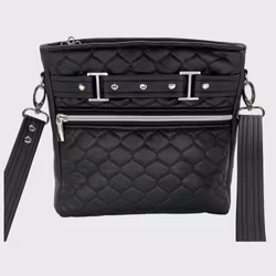 Trekantveska - Svart & sølv