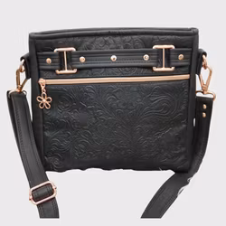 Trekantveska - Svart & Rosegull