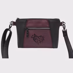 Sunshine Skulderveske Svart & Plomme