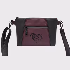 Sunshine Skulderveske Svart & Plomme