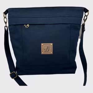 Crossbody-Veske Blå - Stor