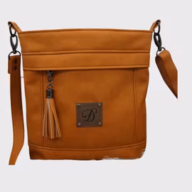 Crossbody-Veske Oker - Liten