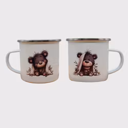 Emaljekopp - Grå Bamse
