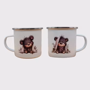 Emaljekopp - Grå Bamse