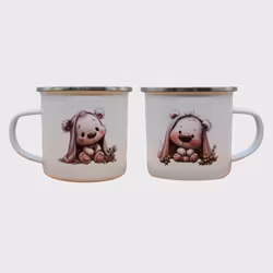 Emaljekopp - Lys Bamse