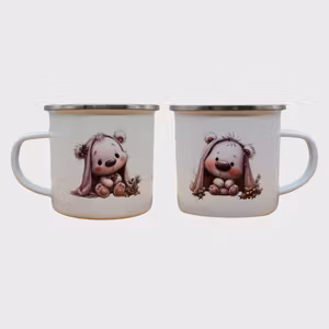 Emaljekopp - Lys Bamse