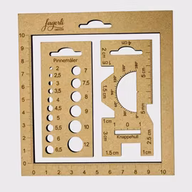 Måle-sett for håndarbeid
