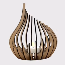 Telysholder - Trehvit