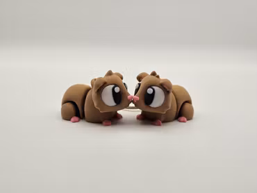 Flexi-Hamster Nyckelring