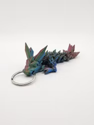 Crystal Dragon Tadling Keychain