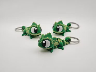 Flexi-Kameleont Nyckelring