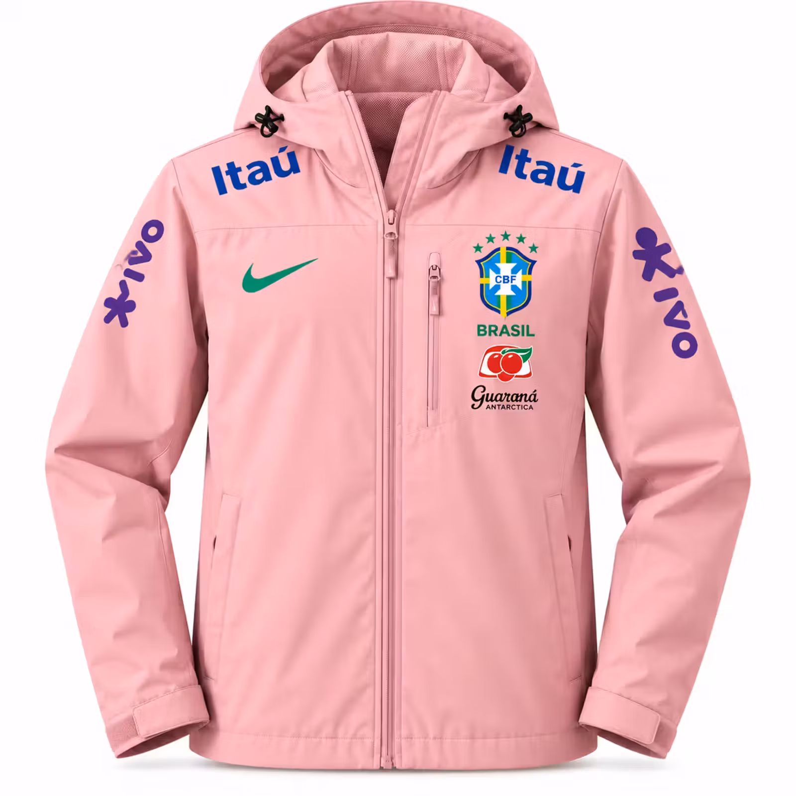 Brasilien vindjakke lyserød