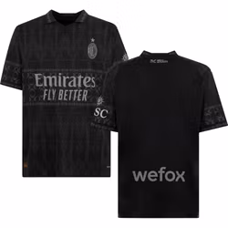 Fodboldtrøje – Milan X Pleasures 23/24 Four‑trøje – Mørk