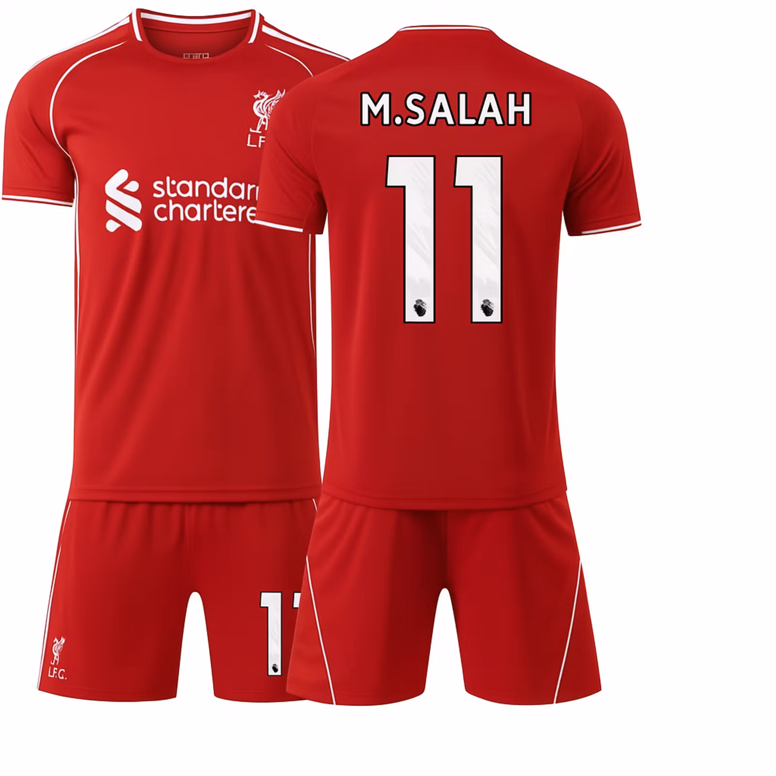 fotbollströjor för barn Liverpool M Salahs tröja och shorts set 25/26