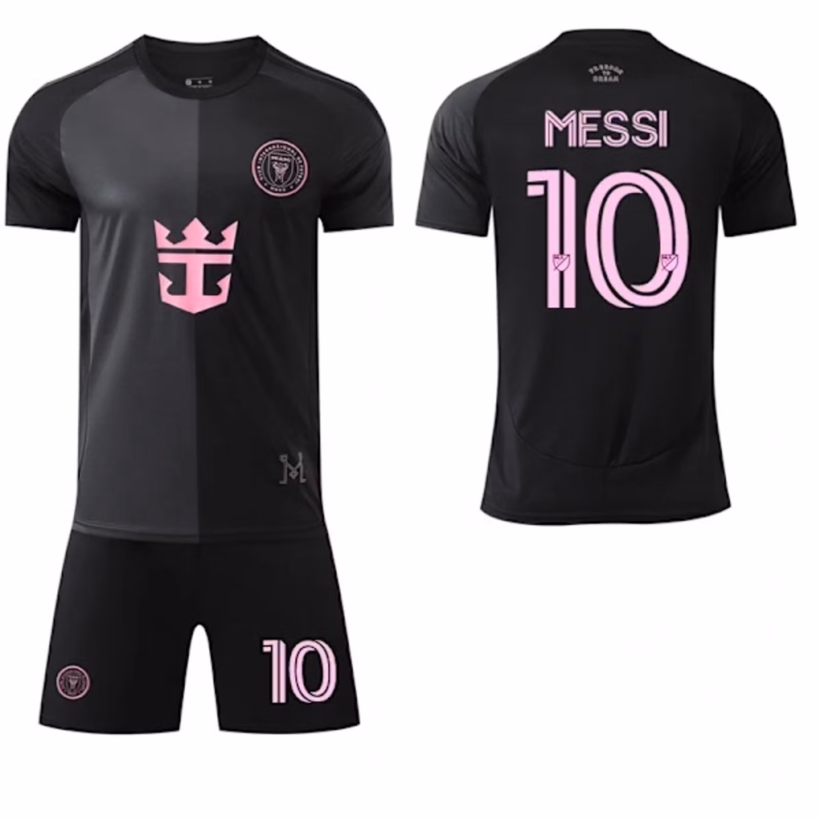 fotbollströjor för barn Inter Miami Messi tröja och shorts set 25/26