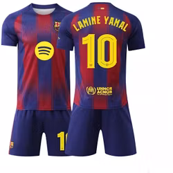 Fodboldtrøjer børn - Barcelona Lamine Yamal - Sæt med trøje og shorts 25/26