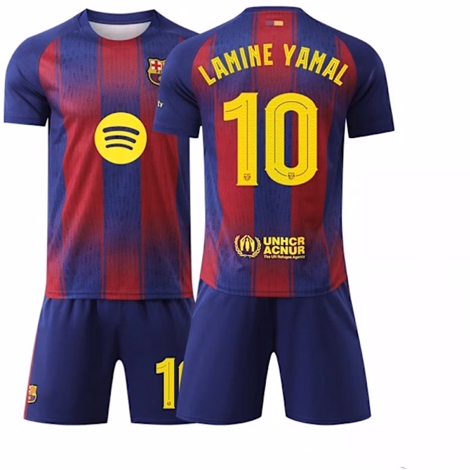 Fodboldtrøjer børn - Barcelona Lamine Yamal - Sæt med trøje og shorts 25/26