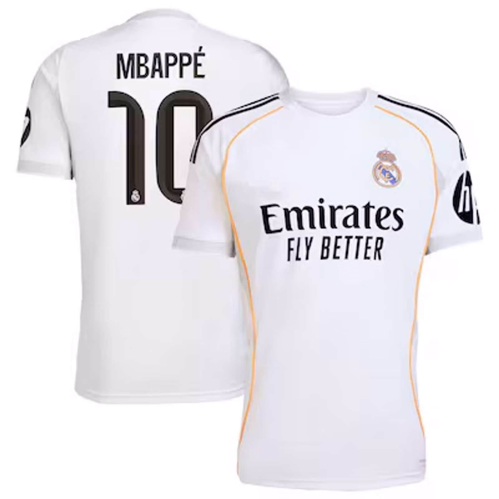 fotbollströja Real Madrid Mbappé hemmatröja 25/26