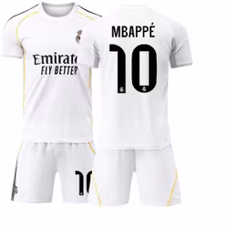 Fodboldtrøjer børn - Real Madrid Mbappé - Trøje og shorts sæt -25/26
