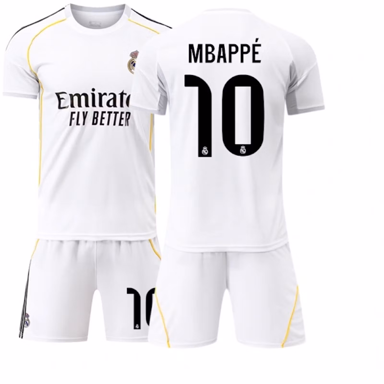 Fodboldtrøjer børn - Real Madrid Mbappé - Trøje og shorts sæt -25/26