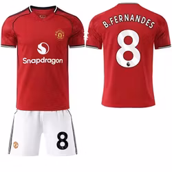 Fodboldtrøjer til børn - Manchester United B.Fernandes – Trøje og shorts sæt 25/26