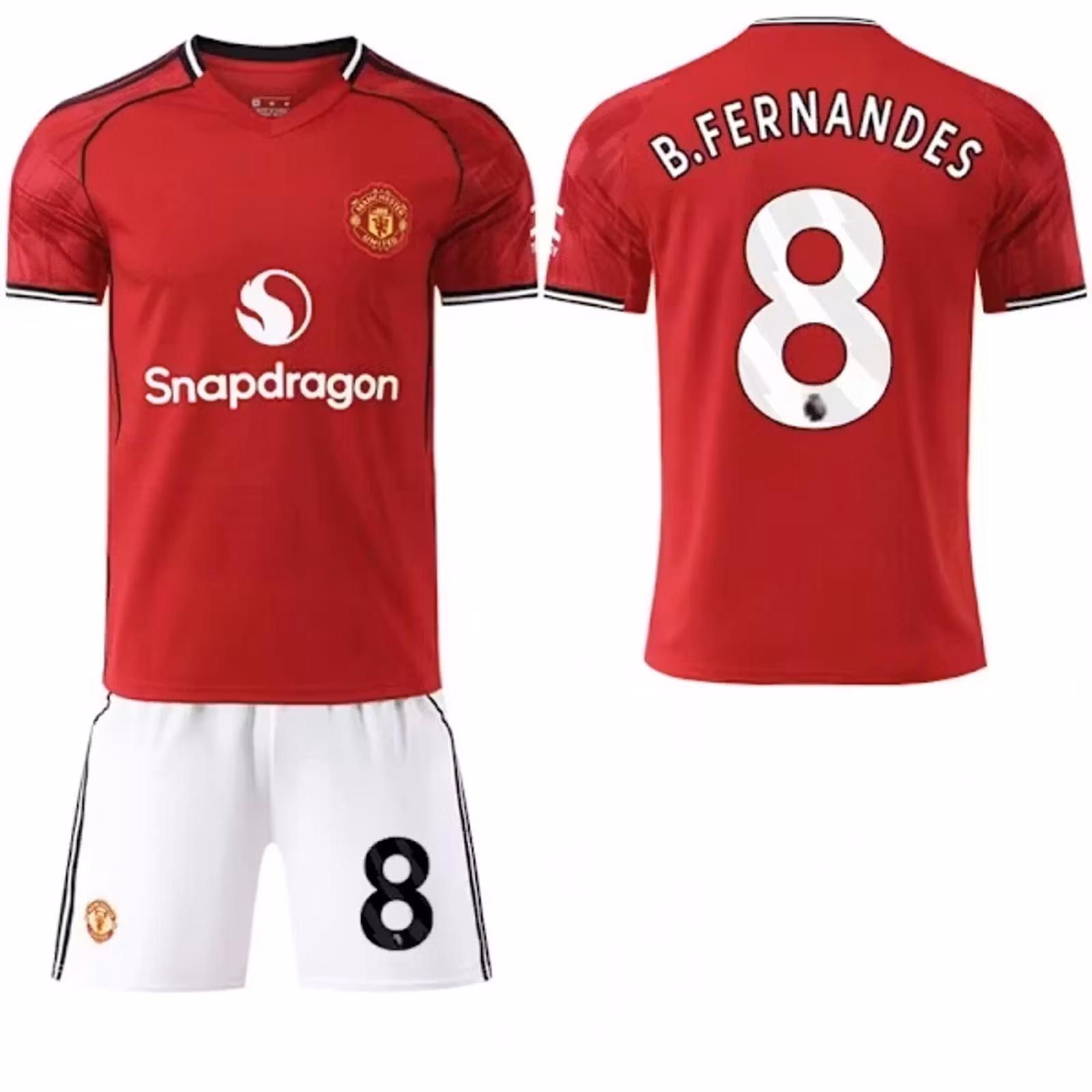 Fodboldtrøjer til børn - Manchester United B.Fernandes – Trøje og shorts sæt 25/26