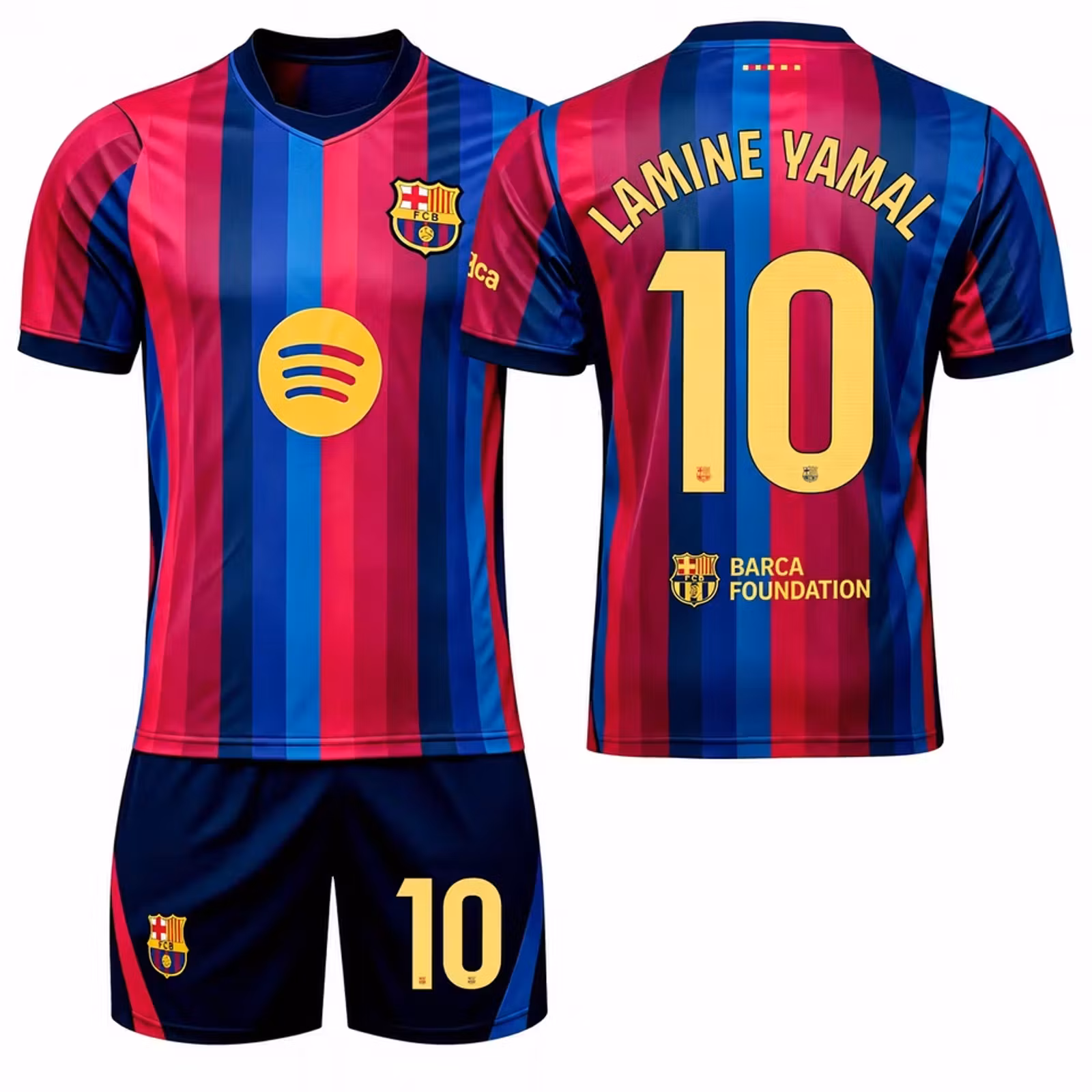 Fodboldtrøjer til børn - Barcelona Lamine Yamal – Trøje og shorts sæt 26/27