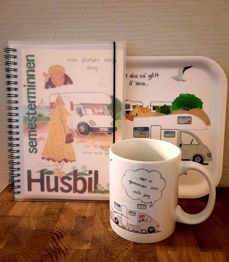 Butik täppan Liten vit frukostbricka semseter.