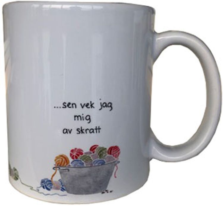 Temugg med stickning
