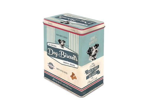 PLÅTBURK HUNDMOTIV RETRO