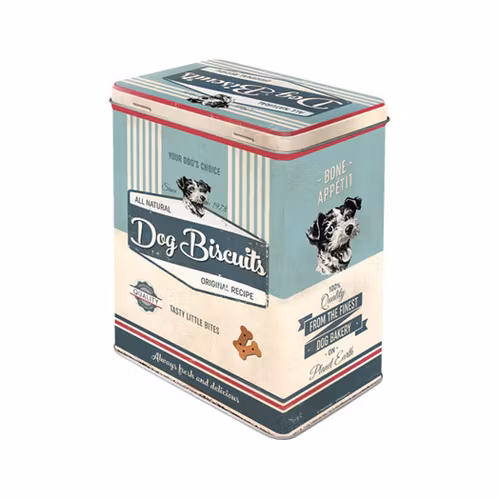 PLÅTBURK HUNDMOTIV RETRO