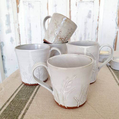 Rustik mugg med mönster