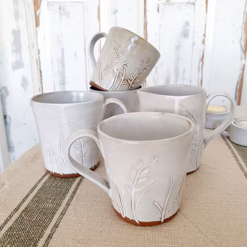 Rustik mugg med mönster