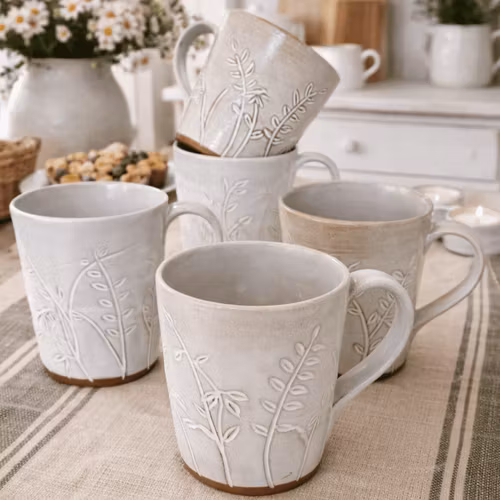 Rustik mugg med mönster