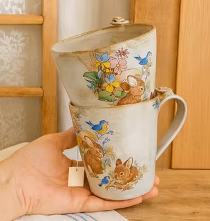 RUSTIKA MUGGAR MED KANINER