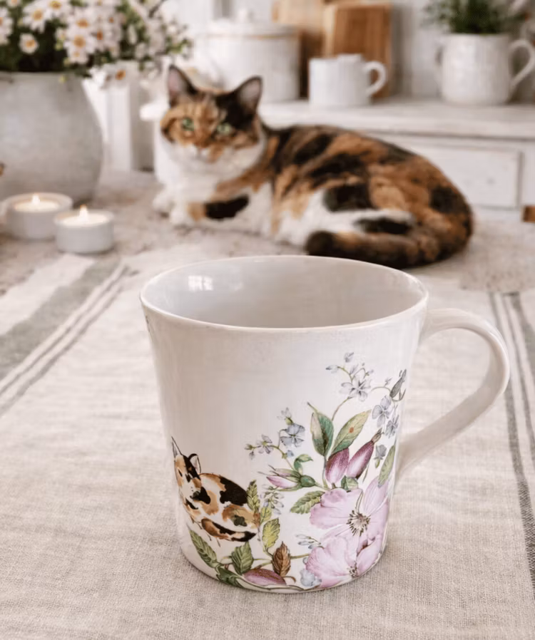 Kaffemugg med kattmotiv