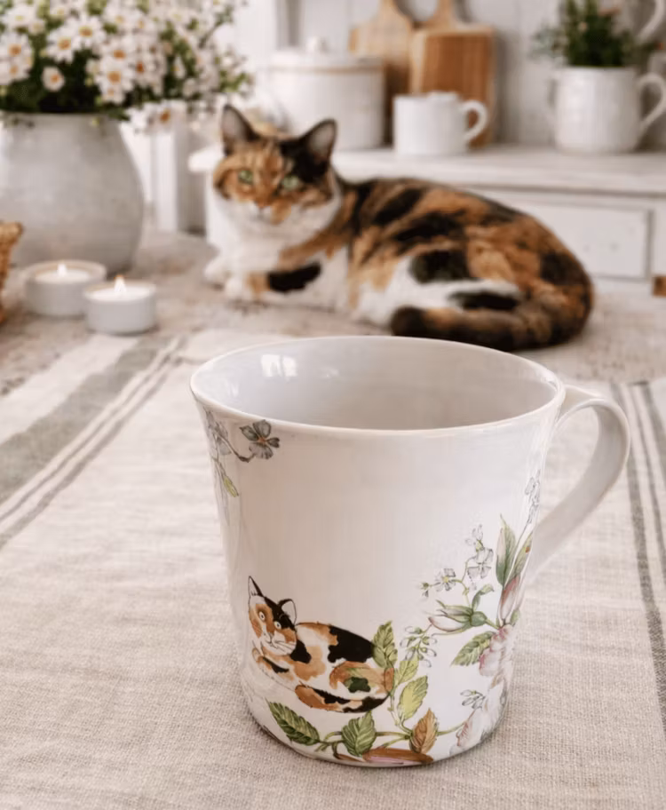 Kaffemugg med kattmotiv