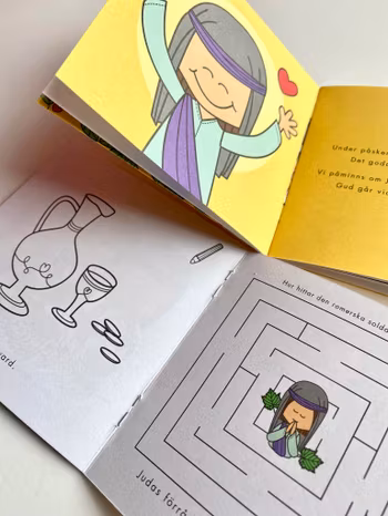 Högtidsbok Påsk. Liten fyll-i-bok för barn 3-9 år